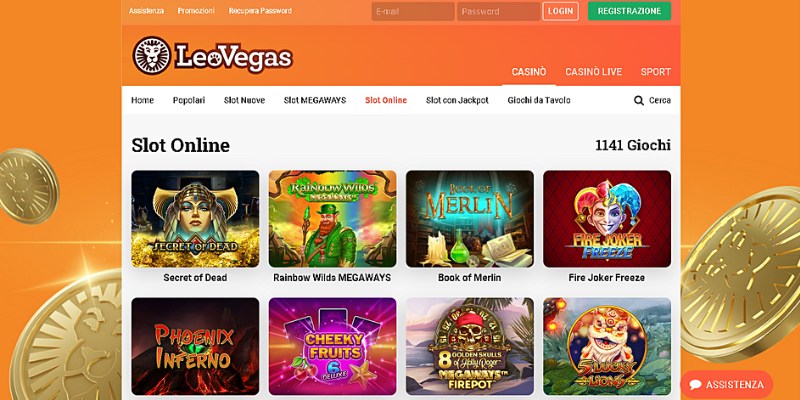 Home Page di Leovegas casinò – Siti di casinò online